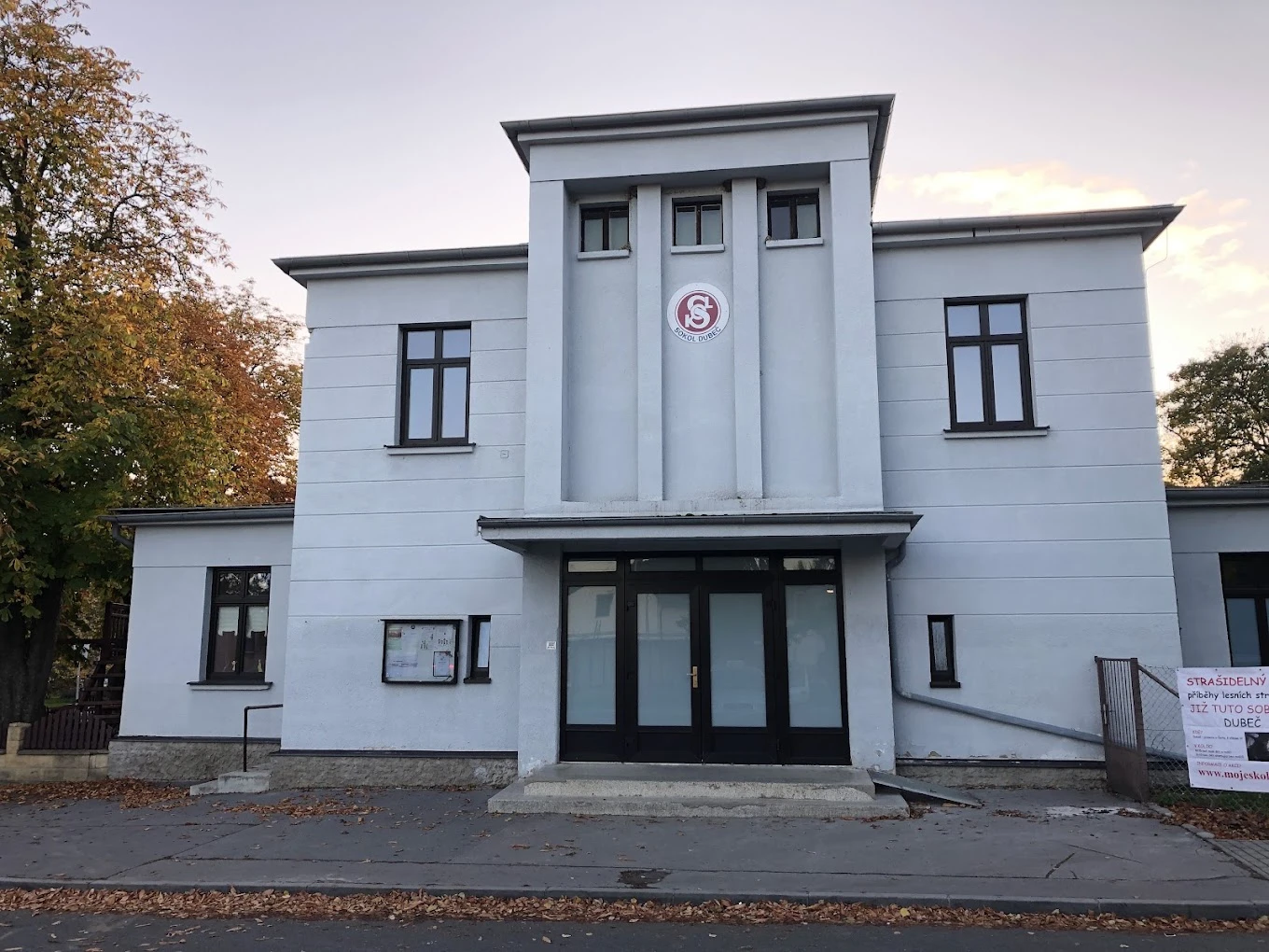 Současná podoba budovy sokolovny v Dubči